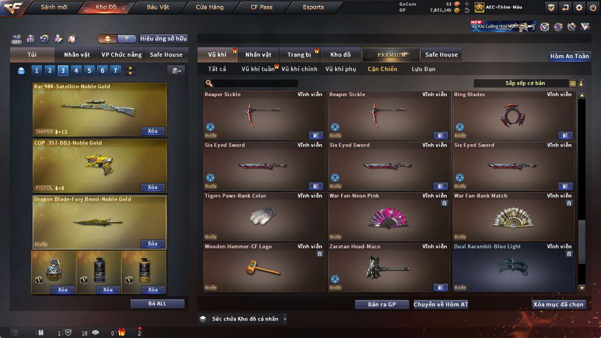 shop acc cf uy tin gia re